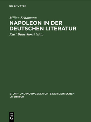 cover image of Napoleon in der deutschen Literatur